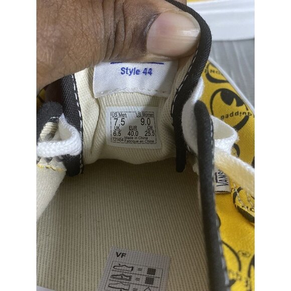 VANS Womans Mooneyes x Authentic 44 DX 'Anaheim Factory Yellow Size 9 - Picture 11 of 11